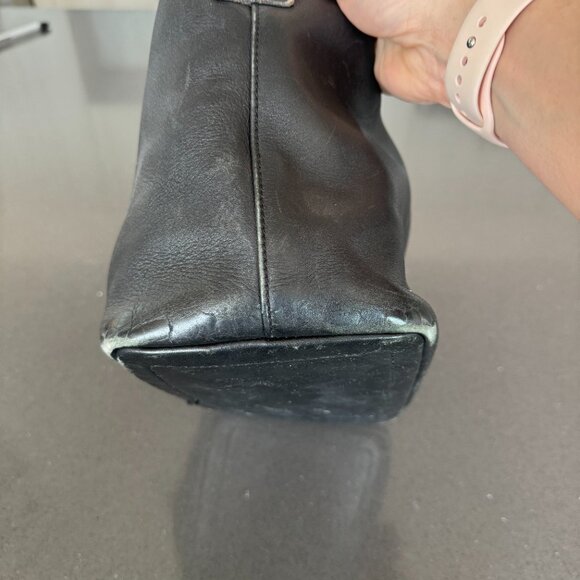 Vintage Coach Legacy Black Leather Purse - Picture 3 of 5